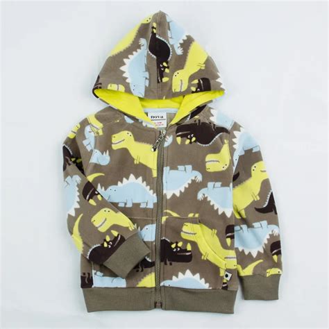 Free Shipping The New Autumn 2014 The Boy Dinosaurs Cotton Zipper