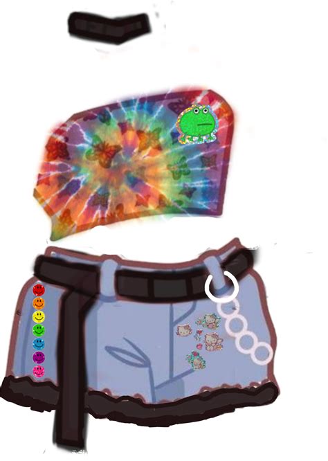 Kidcore Gacha Outfit Tyedye Colors Pride Freetoedit In 2022