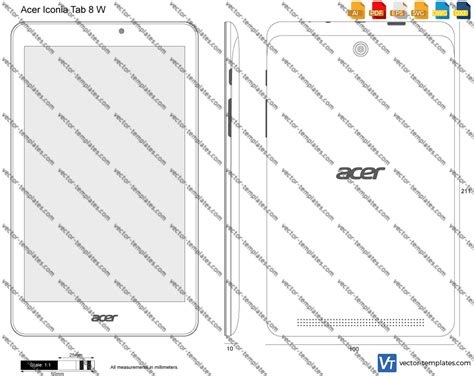 Templates Mobile Phones And Tablets Acer Acer Iconia Tab 8 W