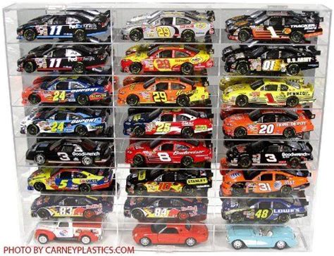 Nascar Display Case Diecast Car 124 Scale 24 Compartment By Carney