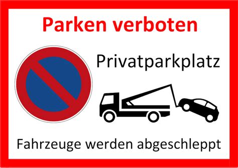 2 wo ist das parken verboten? Parken verboten Schild zum Ausdrucken (Word) | Muster ...