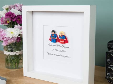 Lego Superhero Wedding Frame Personalised Ts Free
