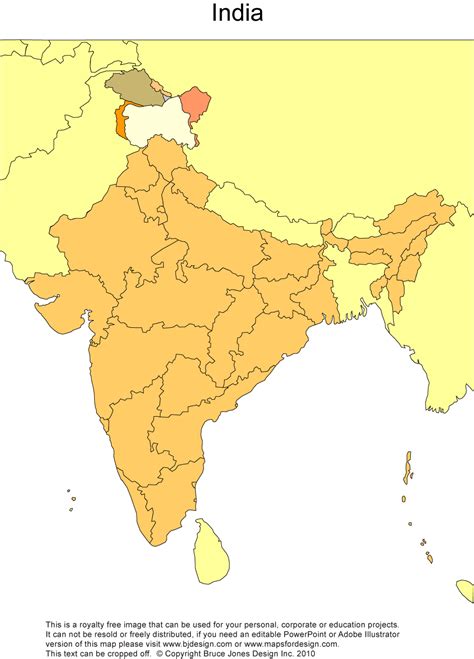 Blank Political Map Of India Printable Graphics Images