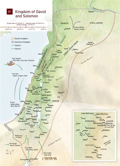 Map Kingdom Of David Kingdom Of Solomon Nwt Study Bible Online