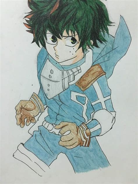 Deku Drawing Process Anime Amino