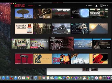 Browse rows of movie posters: How to Watch NetFlix Movies on a Mac - YouTube