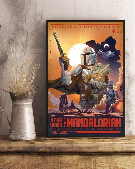 Star Wars The Mandalorian Baby Yoda Poster Canvas