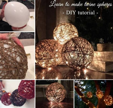 How To Make Diy Twine Sphere Lanterns How To Instructions