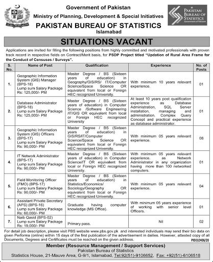 Ministry Of Planning Development And Special Initiatives Jobs