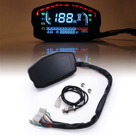 Universal Motorcycle Led Speedometer Digital Odometer For