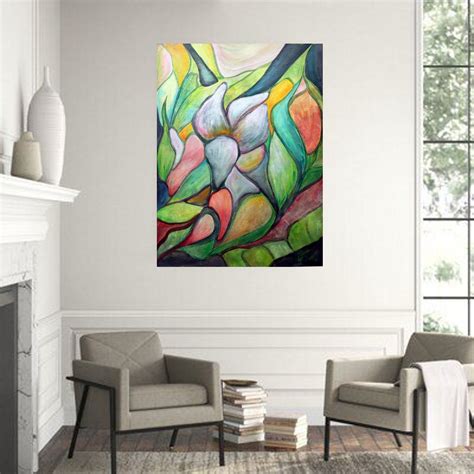 Bohemian Eclectic Flowers Original Modern Painting New Collection Of