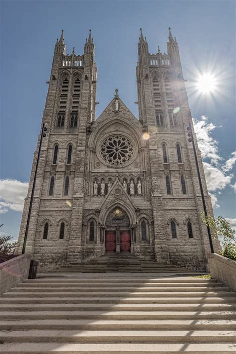 Basilica Of Our Lady Immaculate In Guelph Stock Image Image Of Hill