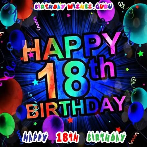 Happy 18th Birthday Happy 18th Birthday Son Birthday Message For