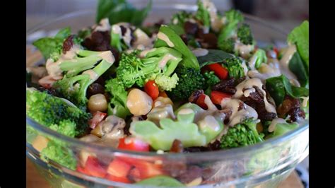 Broccoli Spinach Salad Youtube