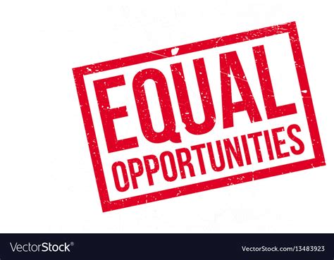 Equal Opportunities Rubber Stamp Royalty Free Vector Image