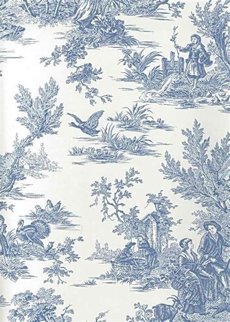 47 French Country Toile Wallpaper