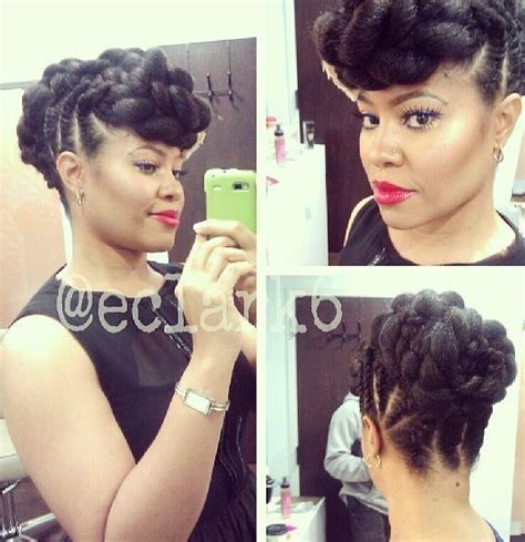 I seriously have a crush on this beautiful updo! 136 best Marley braid hair styles images on Pinterest
