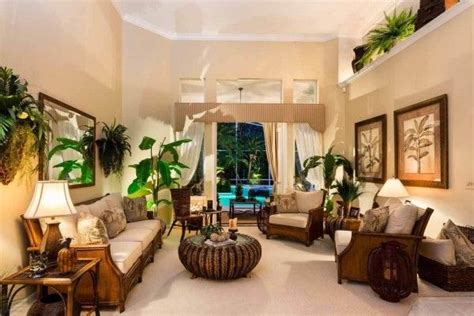 Beautiful Tropical Style Living Room For Relaxation