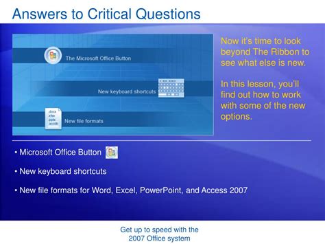 Ppt Microsoft Office 2007 Training Powerpoint Presentation Id16177