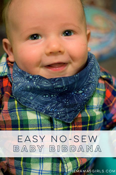 No Sew Bibdana Baby Bib Tutorial Themamasgirls