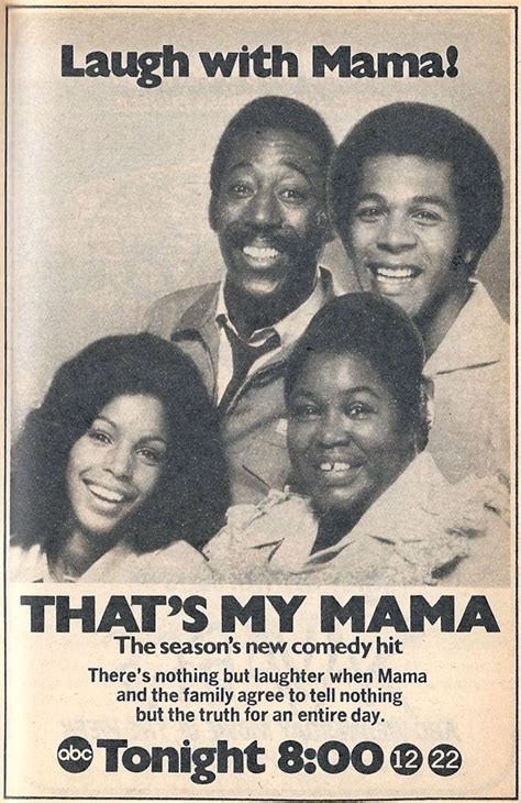 Thats My Mama 1974 75 Abc Starring Clifton Davis And Theresa Merritt