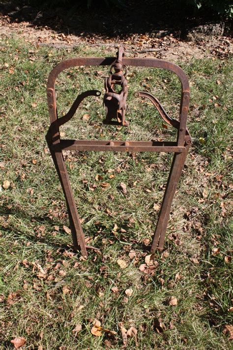 Vintage Hay Bale Carrier Barn Trolley Harpoon Fork With Pulley Etsy