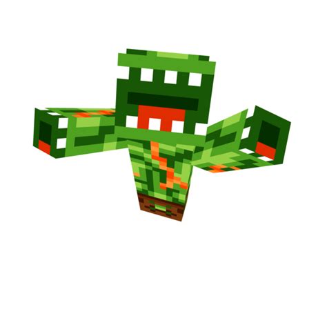 Monster Plant 3d Mouth Minecraft Skin