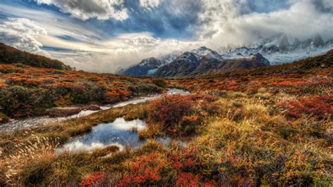 Nature Hdr Landscape River Mountain Wallpapers Hd