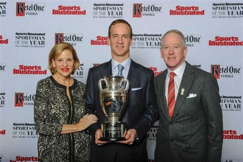 Proud Parents Archie And Olivia Manning With Son Peyton Manning The