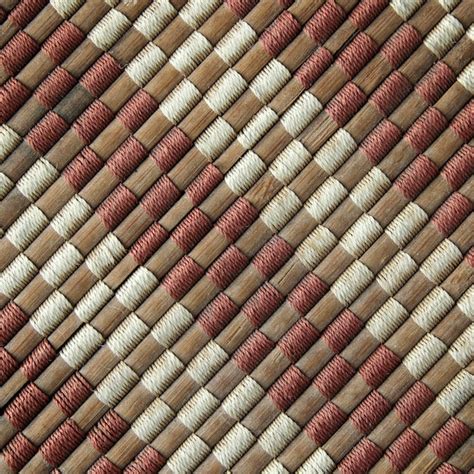 Premium Photo Bamboo Woven Mat Texture Or Seamless Background