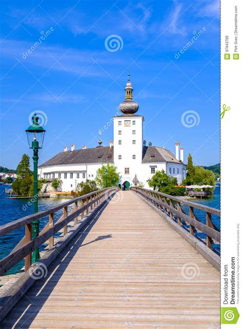 Schloss Ort Stock Image Image Of Nobility Bridge Traunsee 97843789