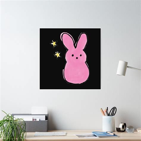 Lil Peep Bunny Poster By Ardnaceors Mini Canvas Art Bunny Painting