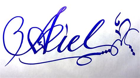 Aiel Name Signature Calligraphy Status Moderncalligraphy Cursive