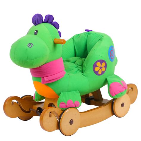 Labebe Baby Rocking Horse Dinosaur Ride On Toy Kid Green Dinosaur