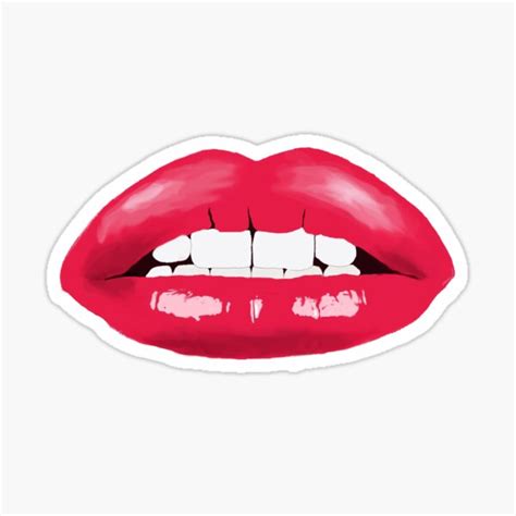 Lips Sticker For Sale By Jordanmess Redbubble