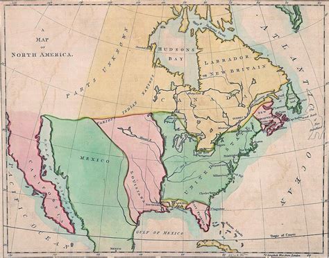 1803 Map Of North American Showing Photograph By Everett Fine Art America