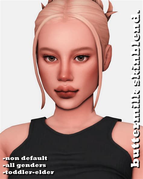 Buttermilk Skinblend By Elaina Sims 4 Cc Skin The Sims 4 Skin Sims