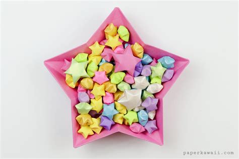 Origami Lucky Star Diagram Paper Kawaii Shop