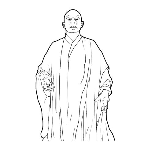 Gratis printbare kleurplaten met grote variëteit in thema's om uit te printen en in te kleuren. Leuk voor kids - Voldemort