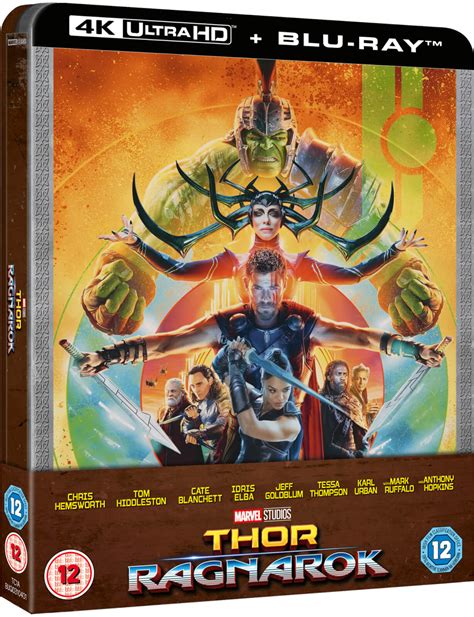 Thor Ragnarok 4k Uhd2d Blu Ray Steelbook Zavvi Exclusive Uk