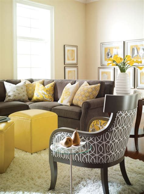 36 need traditional living room decorating ideas? 29 Stylish Grey And Yellow Living Room Décor Ideas - DigsDigs