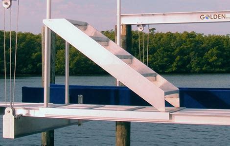 This super lightweight boarding ramp from quickline will work on just about any cruising boat. 4-Post Boat Lifts | Paradise Dock & Lift Inc. | Heavy Duty ...