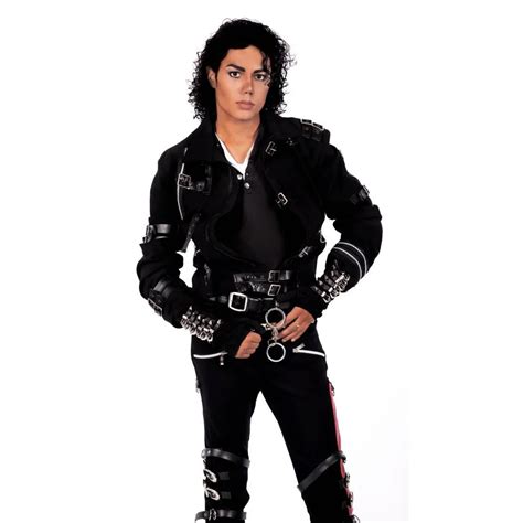 Chaqueta Negra De Algod N El Stico Mj Michael Jackson Bad Punk Prendas