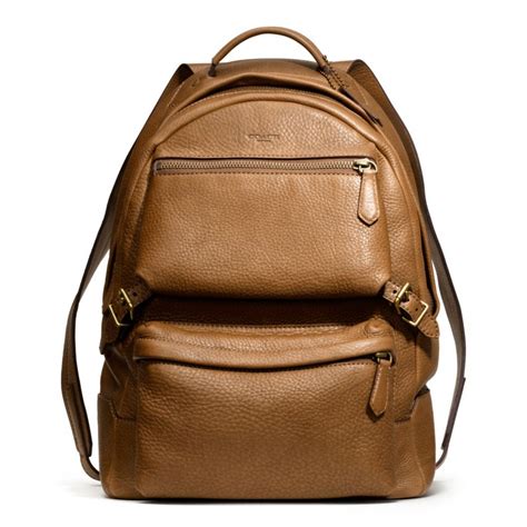 Coach Leather Backpack For Men For Sale Iucn Water