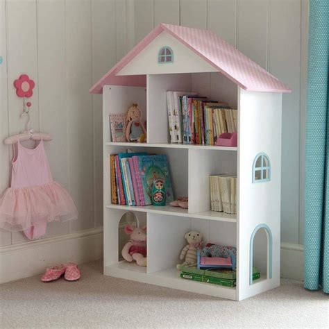 Wooden Doll House Shelf Bookcase Storage Rack Display Shelving Unit