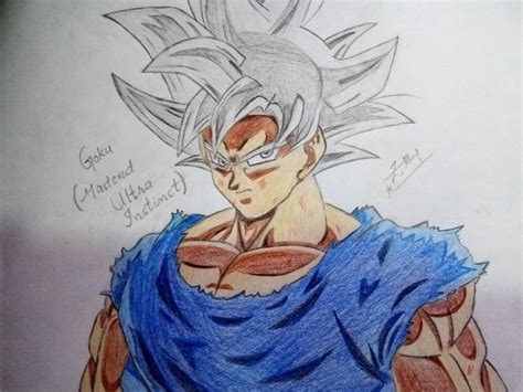 Pencil Ultra Instinct Goku Drawing