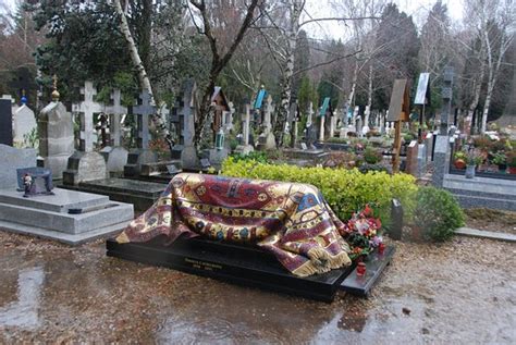 Nureyev's grave was designed three years later by ezio frigerio. Sainte-Genevieve-des-Bois Russian Cemetery