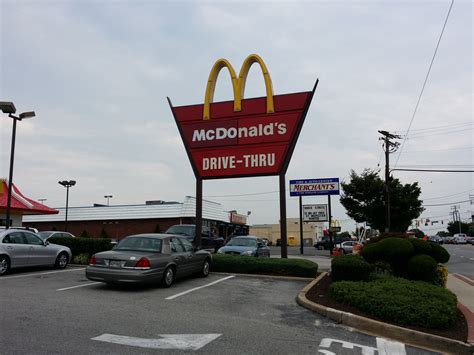 Unusual sign in front of the McDonald's on Route 1 in Laurel, Maryland