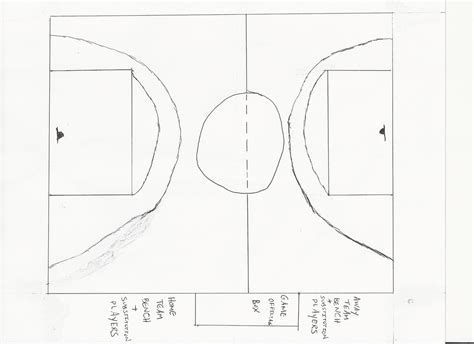 How To Draw A Basketball Court 6 Steps With Pictures Wikihow