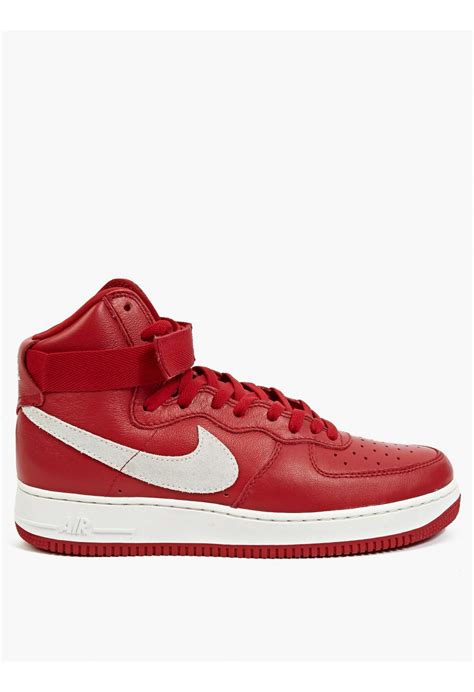 Nike Red Air Force 1 Hi Retro Qs Sneakers In Red For Men Lyst